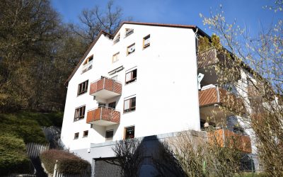 — VERKAUFT — Neckartenzlingen – tolle Galeriewohnung am Waldrand mit Blick auf Schwäb. Alb! 2 TG-Plätze, Sauna, 2 Hobbyräume